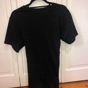 Black T-shirt dress